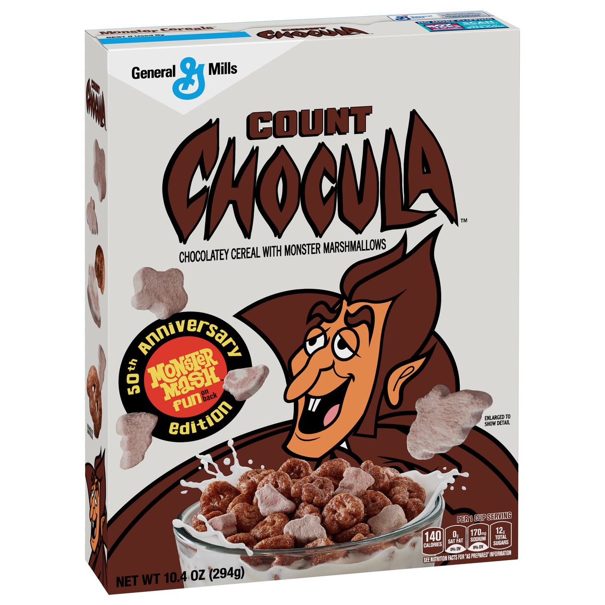 slide 7 of 10, General Mills Count Chocula Cereal with Frightful Friends Marshmallows, Kids Breakfast Cereal, Limited Edition, Made with Whole Grain, 10.4 oz, 10.4 oz