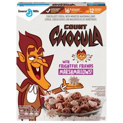 Count Chocula Cereal with Frightful Friends Marshmallows, Kids Breakfast Cereal, Limited Edition, Made with Whole Grain, 10.4 oz
