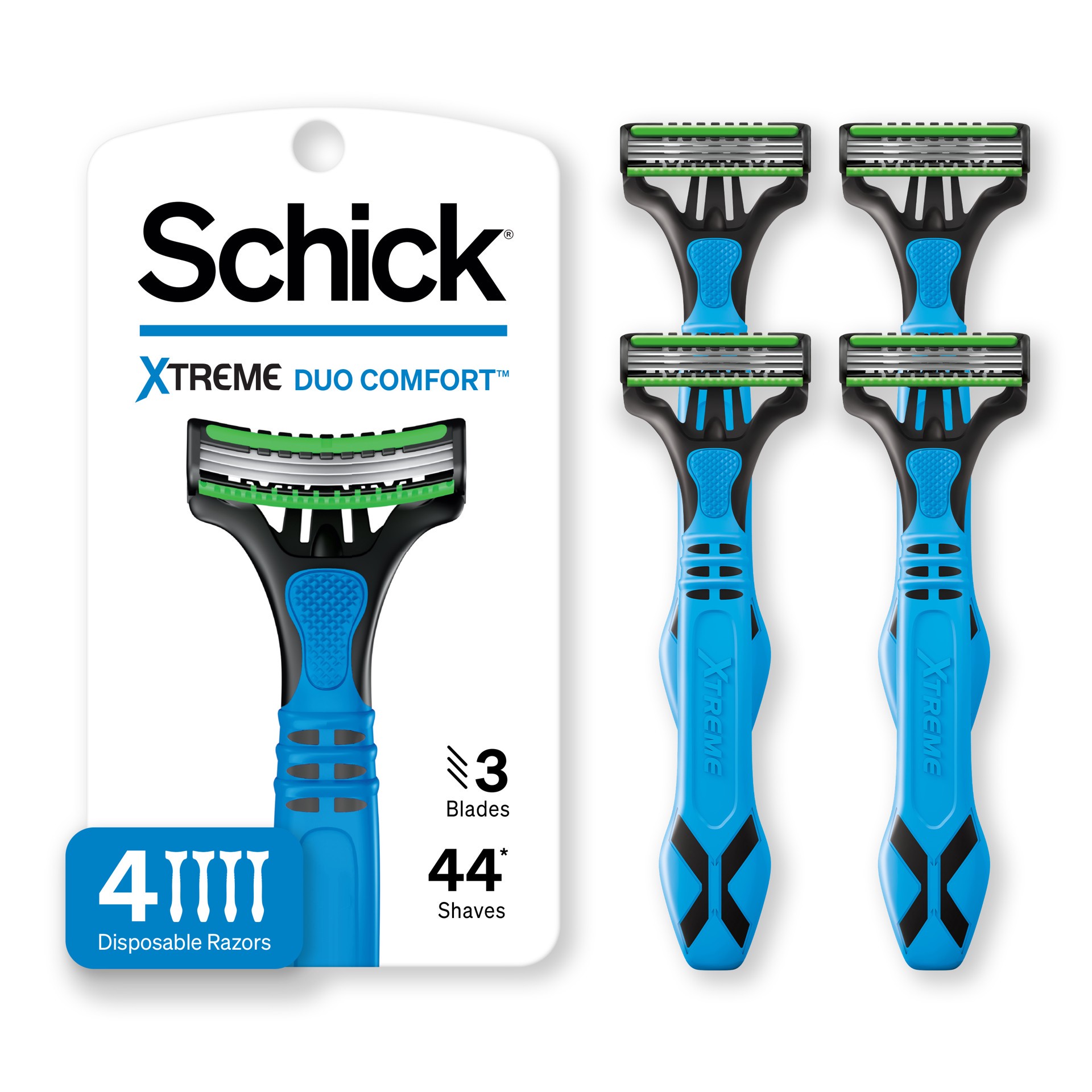 slide 5 of 8, Schick Xtreme 3 Blades Razors 4.0 ea, 4 ct