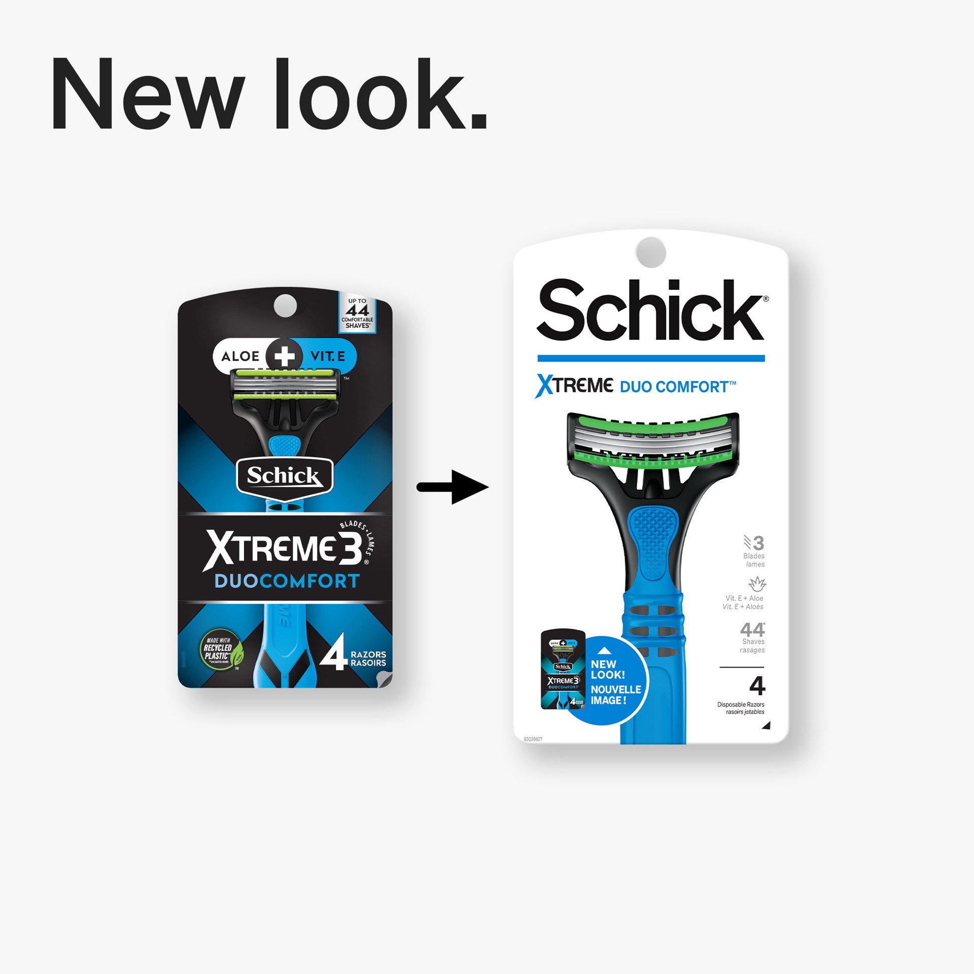 slide 7 of 8, Schick Xtreme 3 Blades Razors 4.0 ea, 4 ct