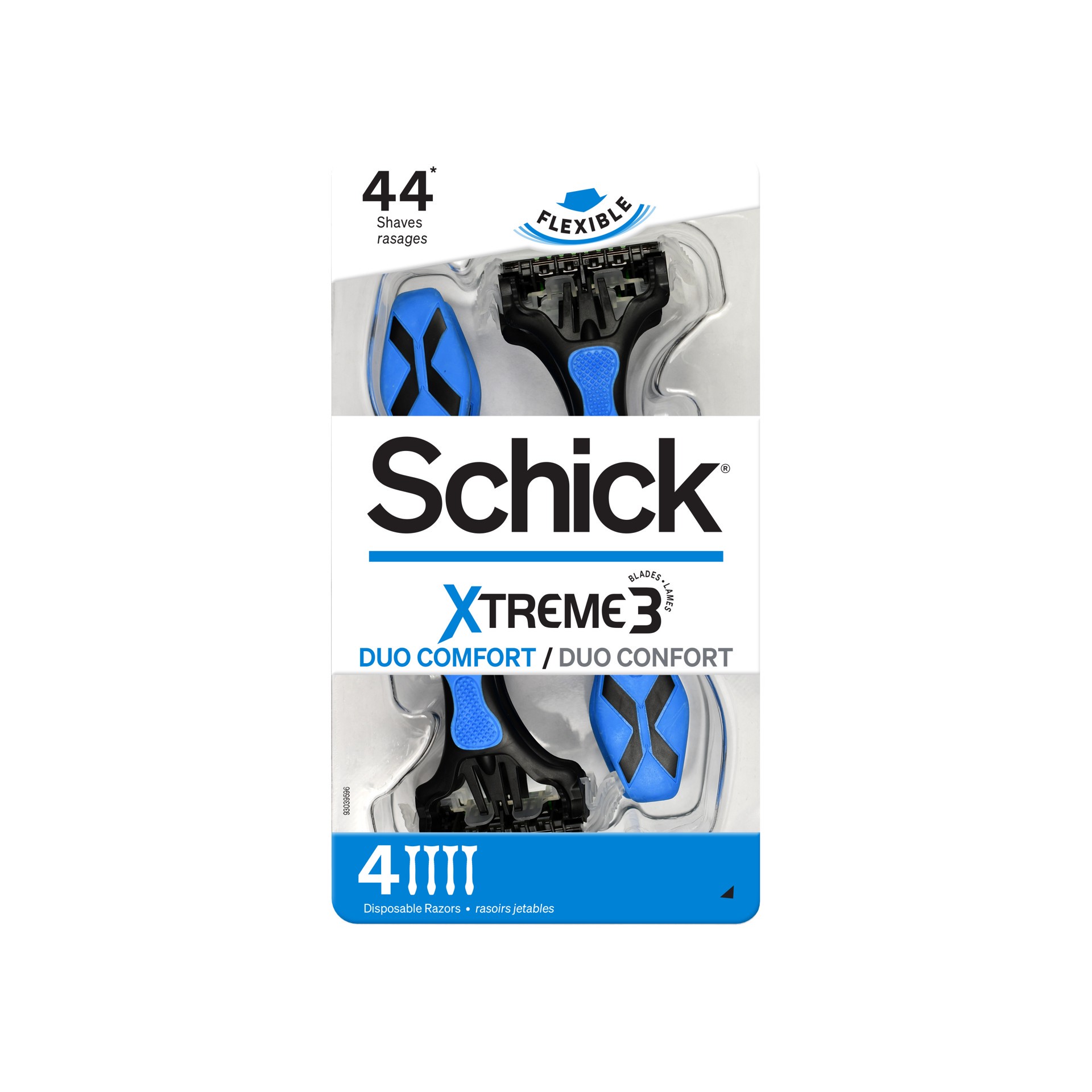 slide 1 of 8, Schick Xtreme 3 Blades Razors 4.0 ea, 4 ct