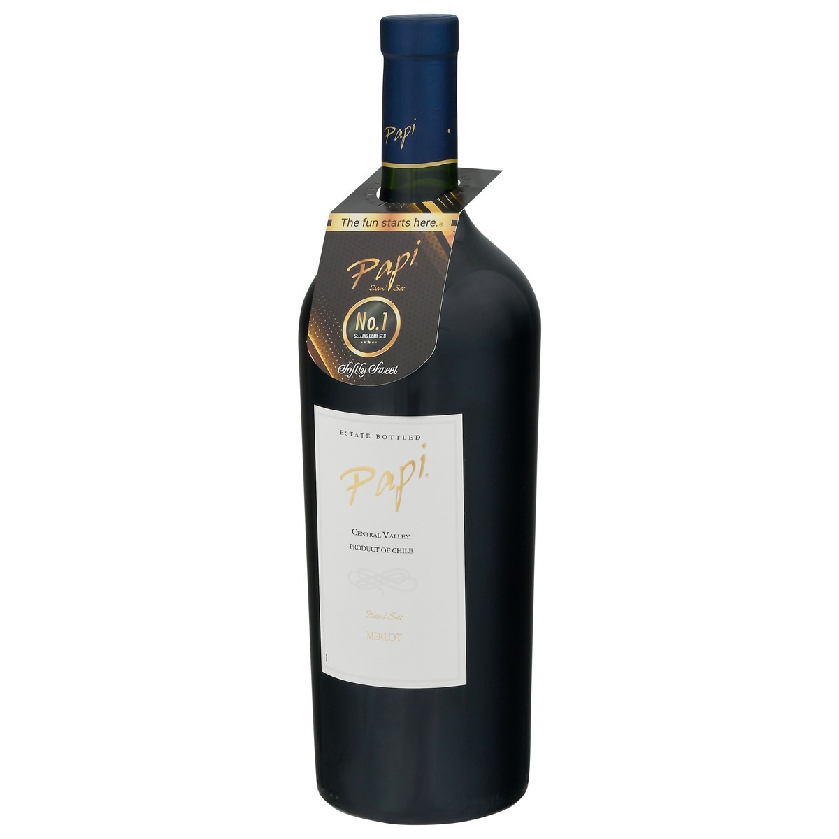 slide 10 of 12, Papi Central Valley Demi Sec Merlot 1.5 l, 1.50 liter