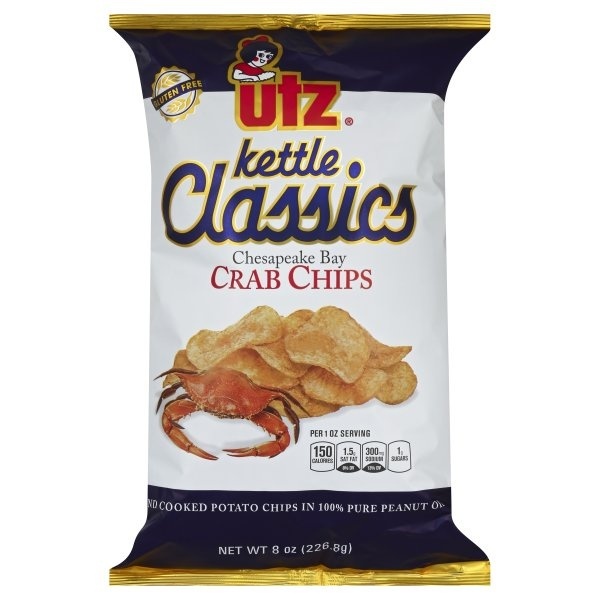 slide 1 of 5, Utz Crab Kettle Chips, 8 oz