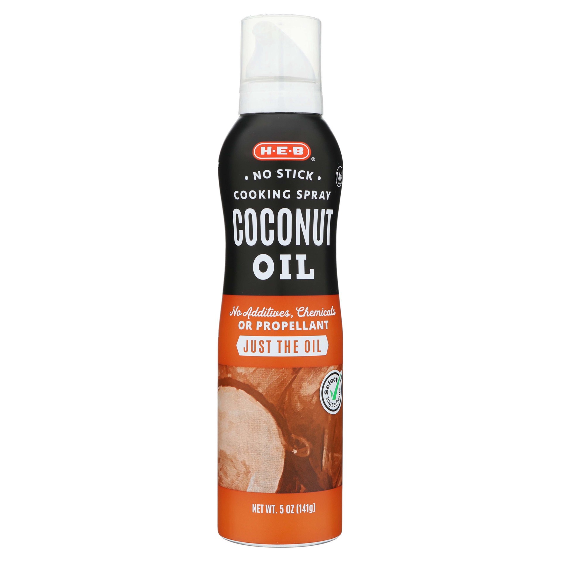 slide 1 of 1, H-E-B Select Ingredients Coconut Oil Spray, 5 oz