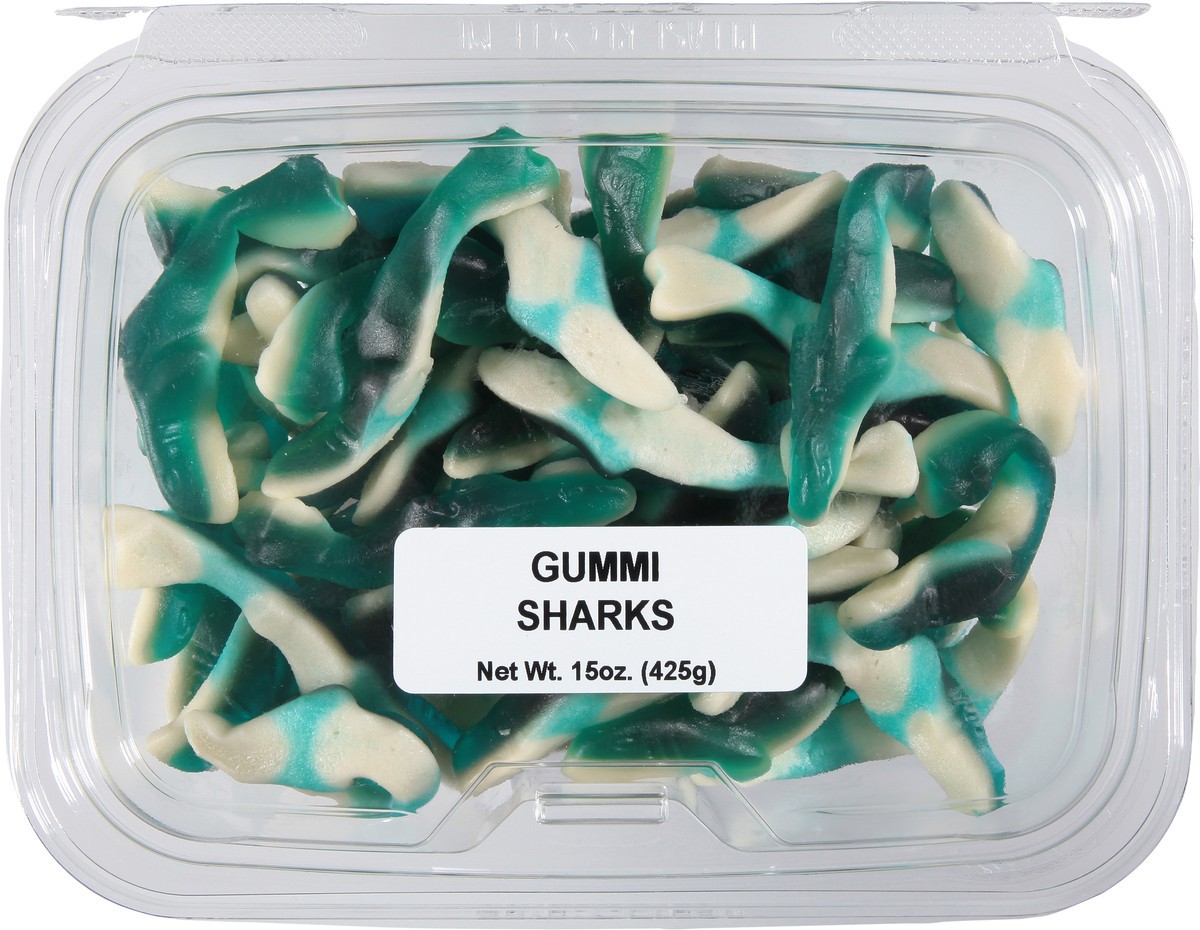 slide 5 of 12, JLM Manufacturing Gummi Sharks 15 oz, 15 oz