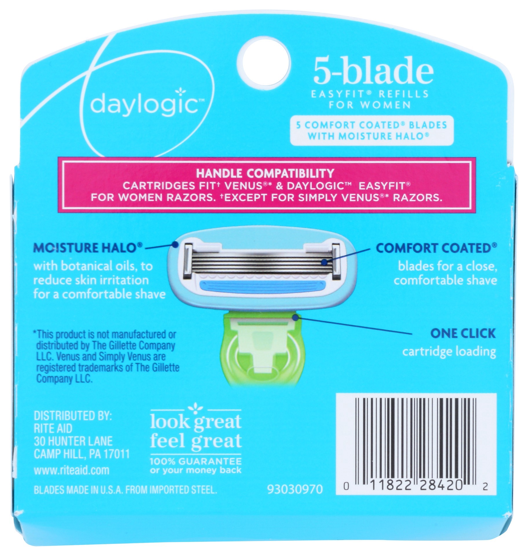 slide 2 of 2, Daylogic Womens 3 Blade Easyfit Refills, 1 ct