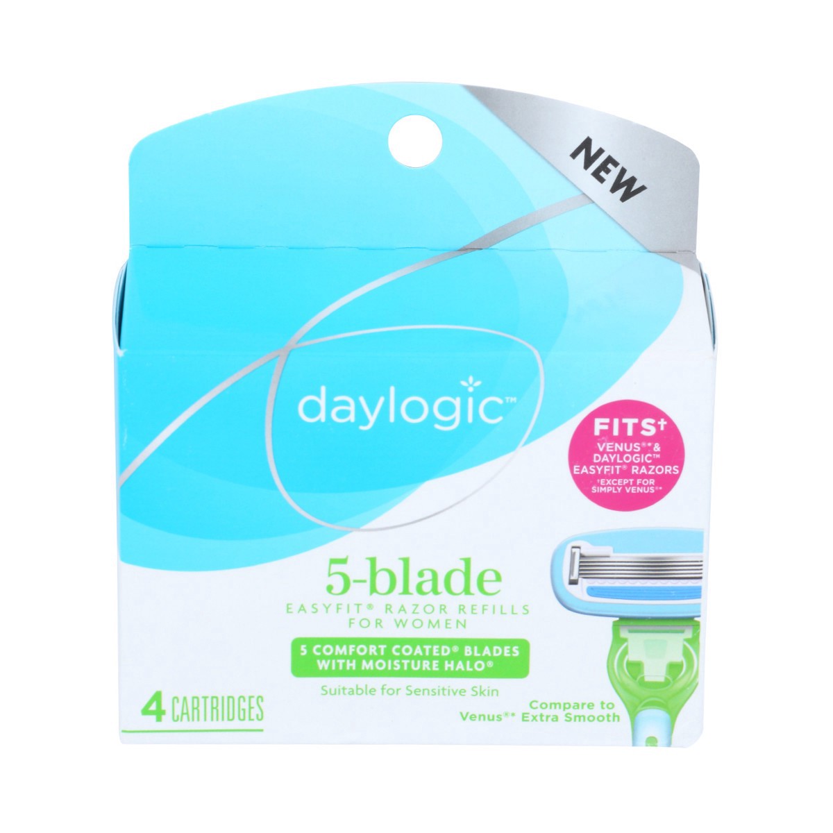 slide 1 of 2, Daylogic Womens 3 Blade Easyfit Refills, 1 ct