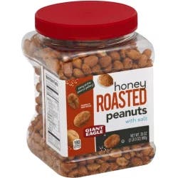 Giant Eagle Honey Roasted Peanuts With Sea Salt - 35 oz