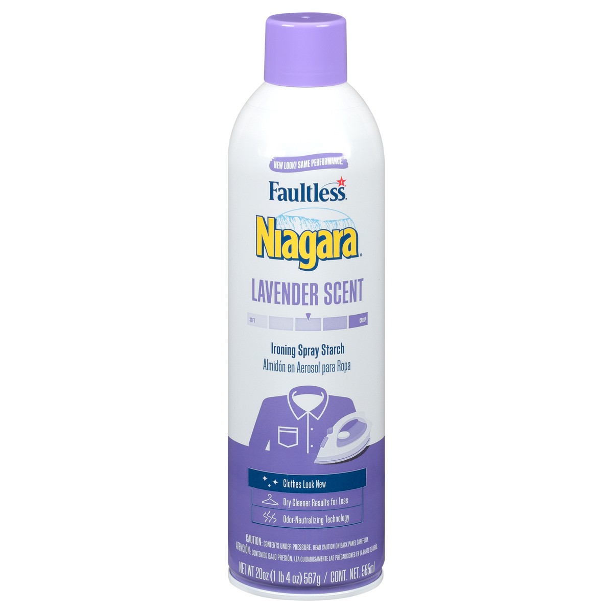 slide 7 of 12, Faultless Niagara Lavender Scent Ironing Spray Starch 20 oz, 20 oz