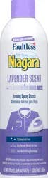 Faultless Niagara Lavender Scent Ironing Spray Starch 20 oz