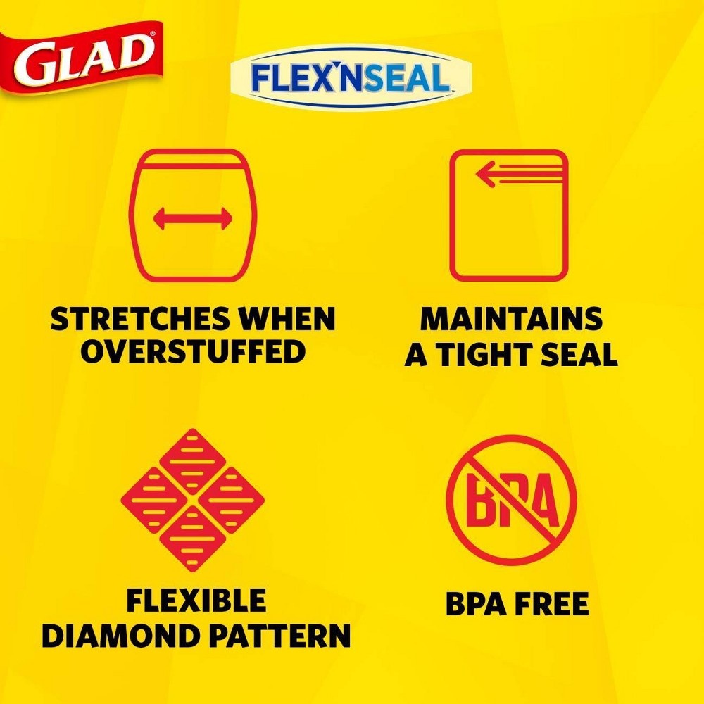 slide 4 of 16, Glad Flex'N Seal Quart Travel Bags, 8 ct