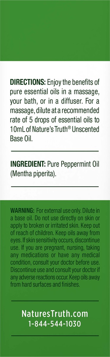 slide 3 of 10, Nature's Truth Natures Truth Essential Peppermint Oil, 1 ct