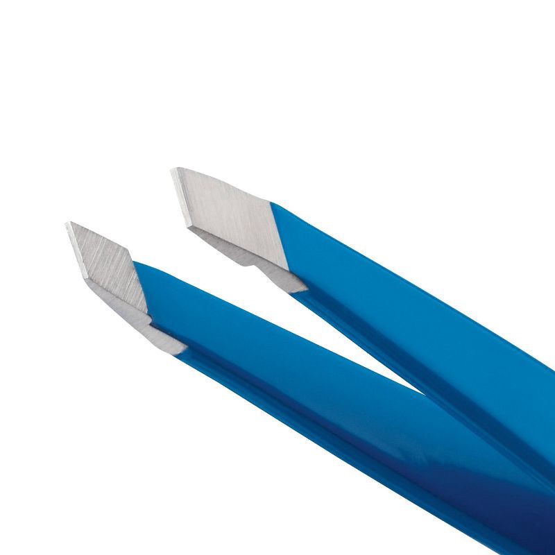 slide 2 of 5, Tweezerman Mini Slant Tweezer - Bahama Blue, 1 ct