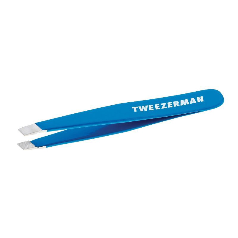 slide 1 of 5, Tweezerman Mini Slant Tweezer - Bahama Blue, 1 ct