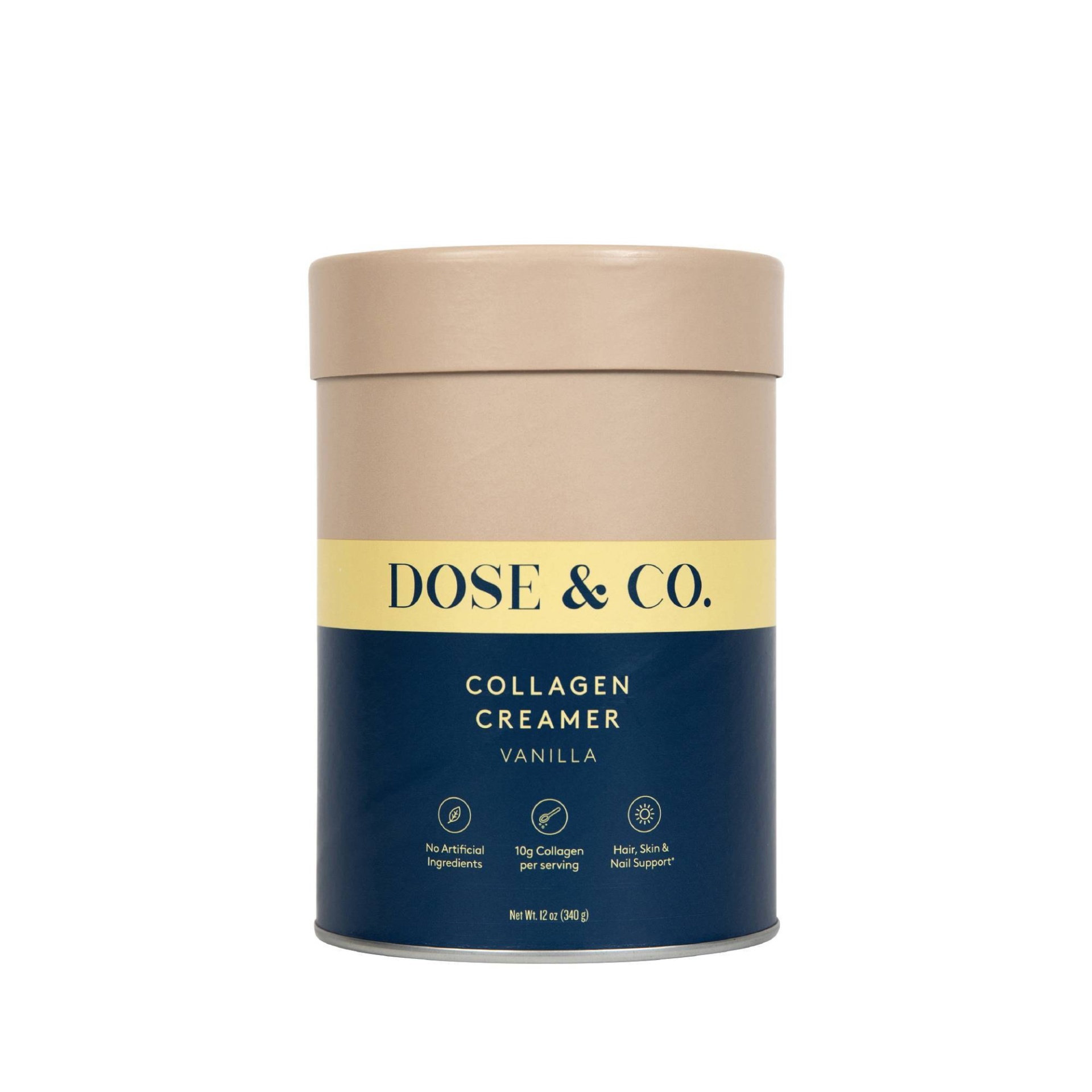 slide 1 of 5, Dose & Co. Collagen Creamer - Vanilla - 12oz, 12 oz