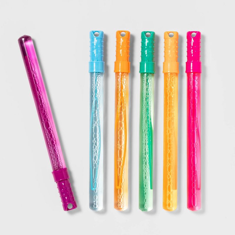slide 1 of 6, 6pk 4oz Bubble Wands - Sun Squad™: Easter Basket Stuffers for Kids, 6 ct; 4 oz