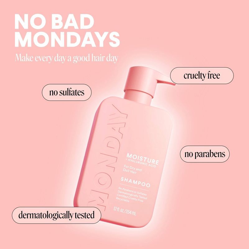 slide 7 of 11, MONDAY Moisture Shampoo - 12 fl oz, 12 fl oz