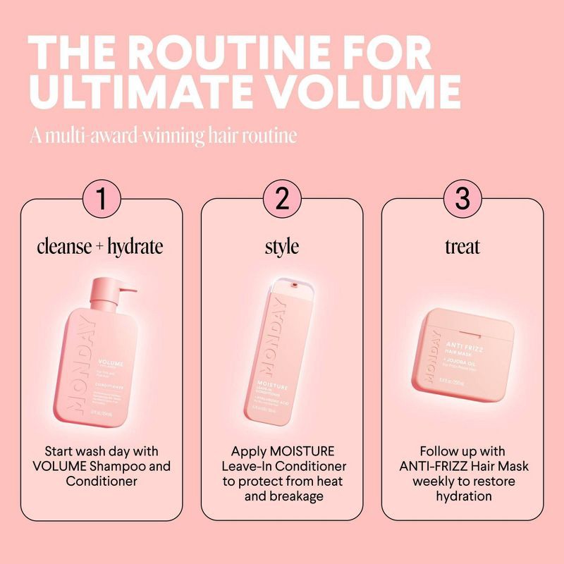 slide 9 of 11, MONDAY Volume Conditioner - 12 fl oz, 12 fl oz