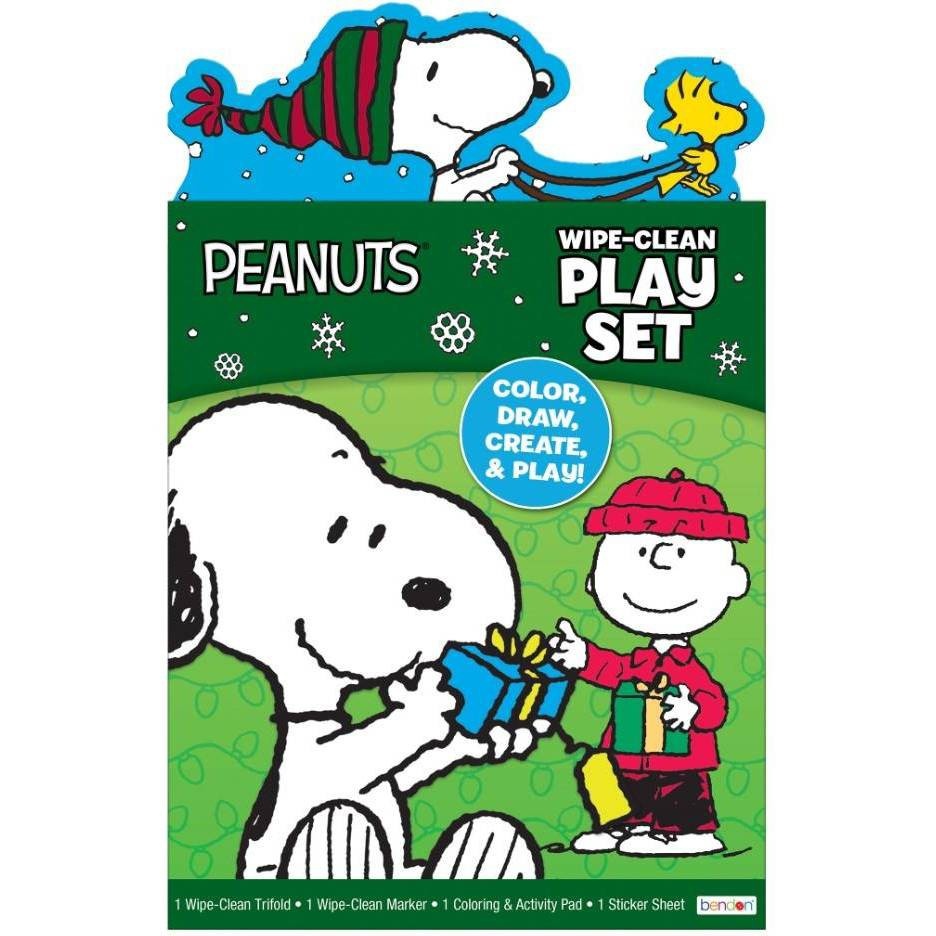 slide 1 of 3, Bendon Peanuts Wipe Clean Play Set, 1 ct