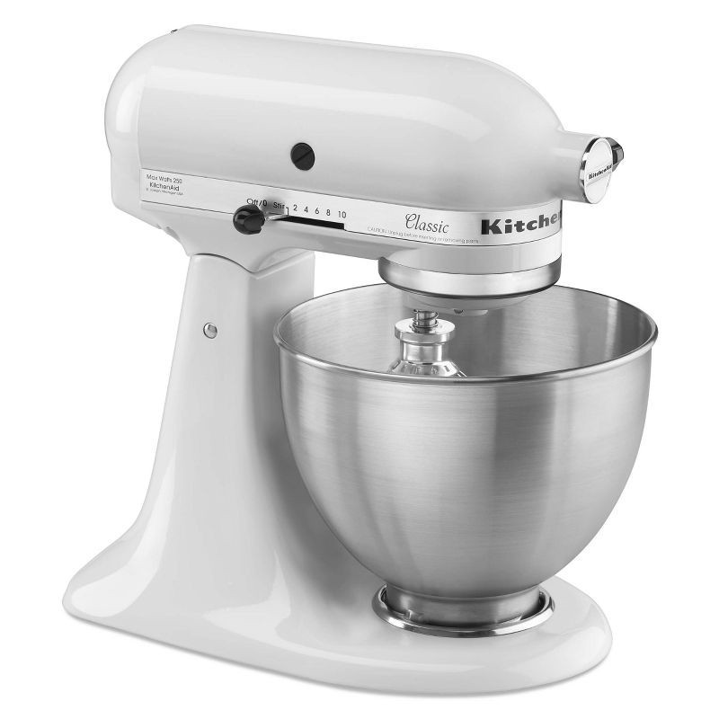 slide 3 of 6, KitchenAid Classic 4.5qt Stand Mixer - White, 4.5 qt