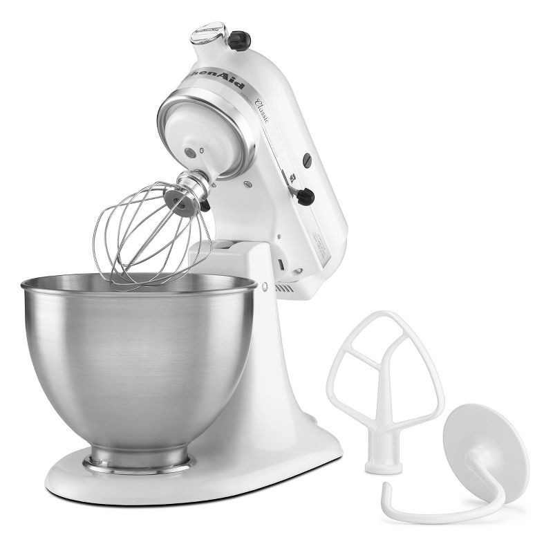 slide 4 of 6, KitchenAid Classic 4.5qt Stand Mixer - White, 4.5 qt