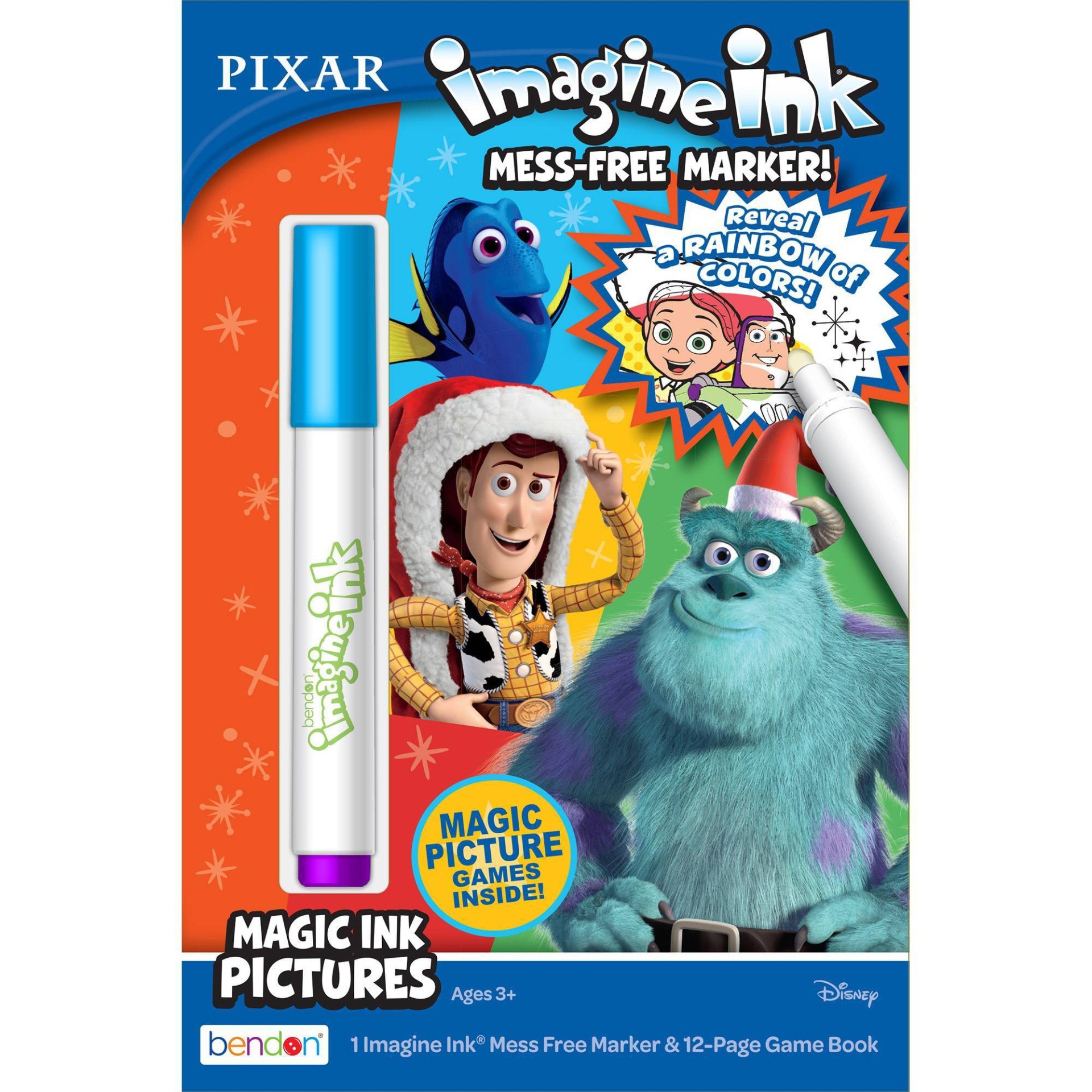 slide 1 of 3, Bendon Pixar Imagine Ink Digest Size, 1 ct