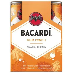 Bacardi Rum Punch Cocktail - 4pk/355ml Cans