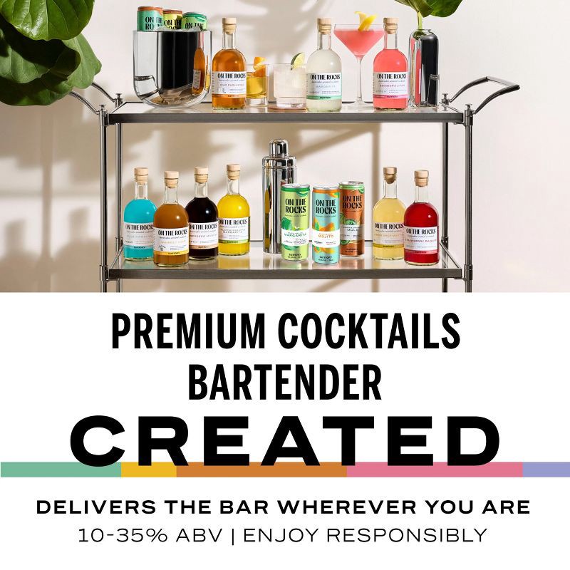 slide 6 of 6, On The Rocks Premium Cocktails On The Rocks OTR The Aviation Dry Gin Cocktail - 375ml Bottle, 375 ml