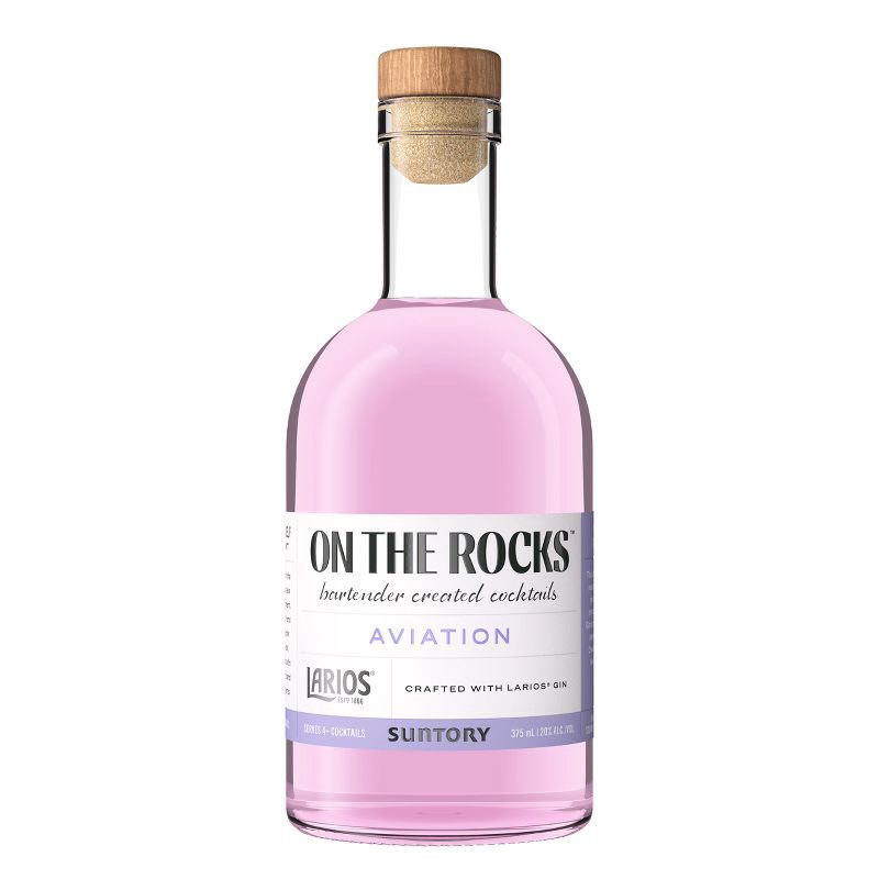 slide 1 of 6, On The Rocks Premium Cocktails On The Rocks OTR The Aviation Dry Gin Cocktail - 375ml Bottle, 375 ml