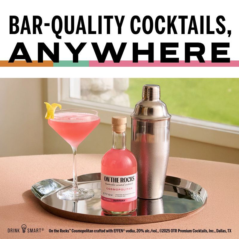 slide 2 of 6, On The Rocks Premium Cocktails On The Rocks OTR The Cosmopolitan Vodka Cocktail - 375ml Bottle, 375 ml