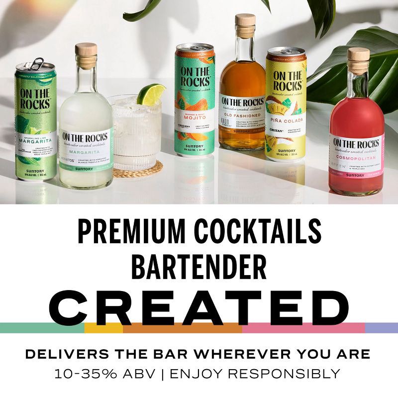 slide 6 of 6, On The Rocks Premium Cocktails On The Rocks OTR The Cosmopolitan Vodka Cocktail - 375ml Bottle, 375 ml