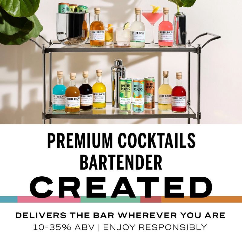 slide 5 of 6, On The Rocks Premium Cocktails On The Rocks OTR The Jalapeno Pineapple Margarita Tequila Cocktail - 375ml Bottle, 375 ml