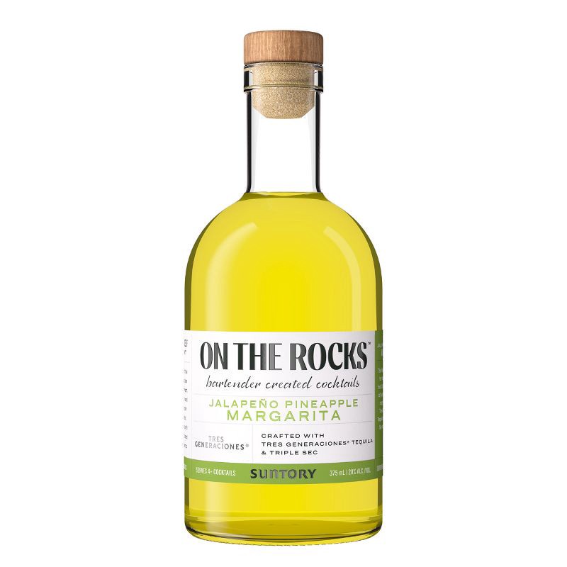 slide 1 of 7, On The Rocks Premium Cocktails On The Rocks OTR The Jalapeno Pineapple Margarita Tequila Cocktail - 375ml Bottle, 375 ml