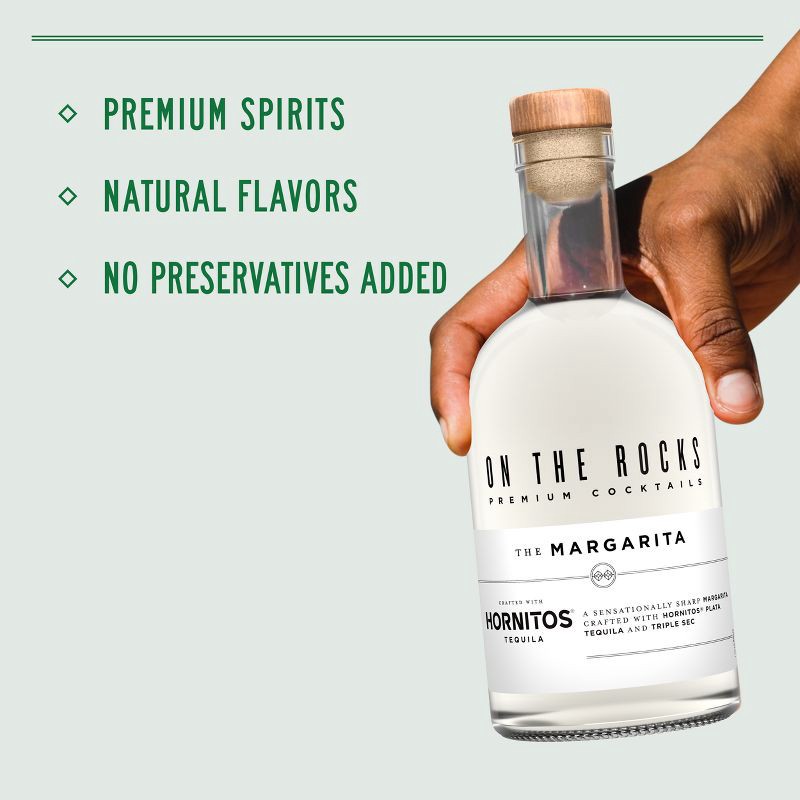 slide 4 of 7, On The Rocks Premium Cocktails On The Rocks OTR The Margarita Tequila Cocktail - 375ml Bottle, 375 ml