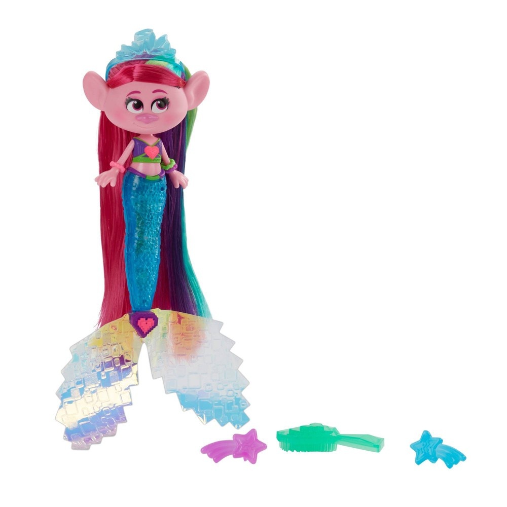 slide 7 of 8, DreamWorks Trolls TrollsTopia Techno Mermaid Poppy, 1 ct