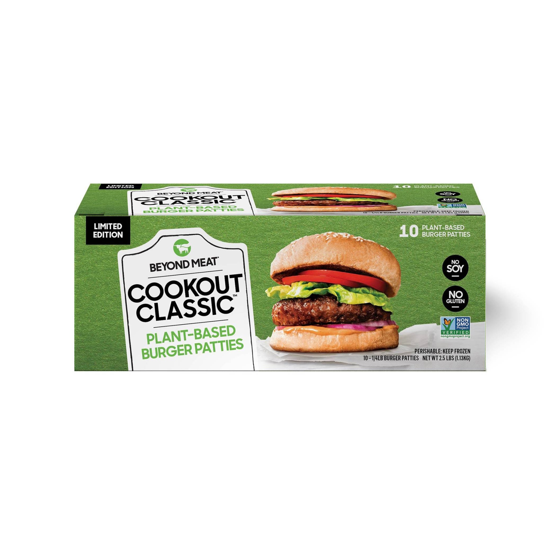 slide 1 of 1, Beyond Meat Cookout Classic Plant Based Burger Patties, 10 ct; 2.5 lb