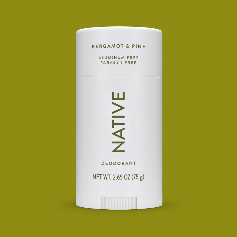 slide 8 of 10, Native Deodorant for Men & Women - Bergamot & Pine - Aluminum-Free - 2.65oz, 2.65 oz