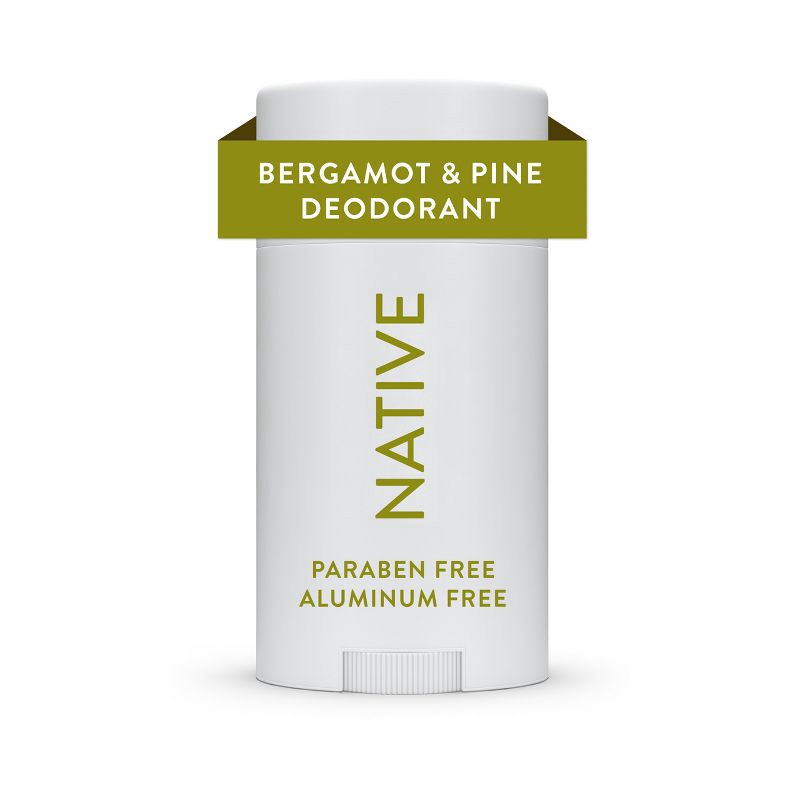 slide 10 of 10, Native Deodorant for Men & Women - Bergamot & Pine - Aluminum-Free - 2.65oz, 2.65 oz