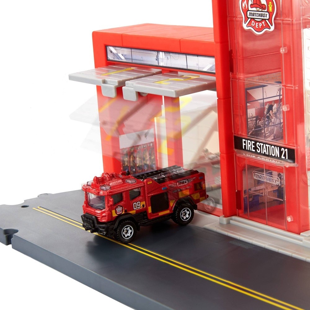 slide 5 of 6, Matchbox Action Drivers Matchbox Fire Station Rescue Playset, 1 ct