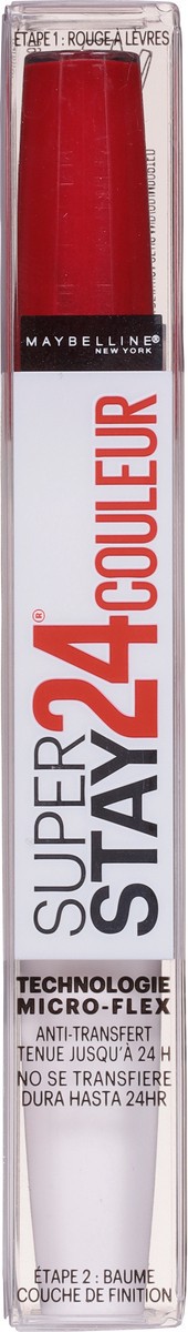 slide 5 of 13, Super Stay 035 Keep It Red 24 Color Lip Color/Balm Topcoat 1 Set, 1 ct