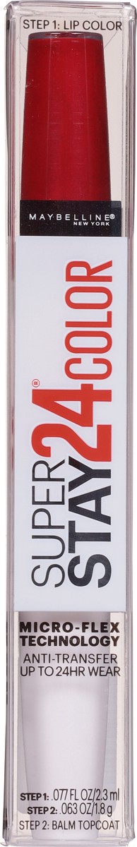 slide 3 of 13, Super Stay 035 Keep It Red 24 Color Lip Color/Balm Topcoat 1 Set, 1 ct