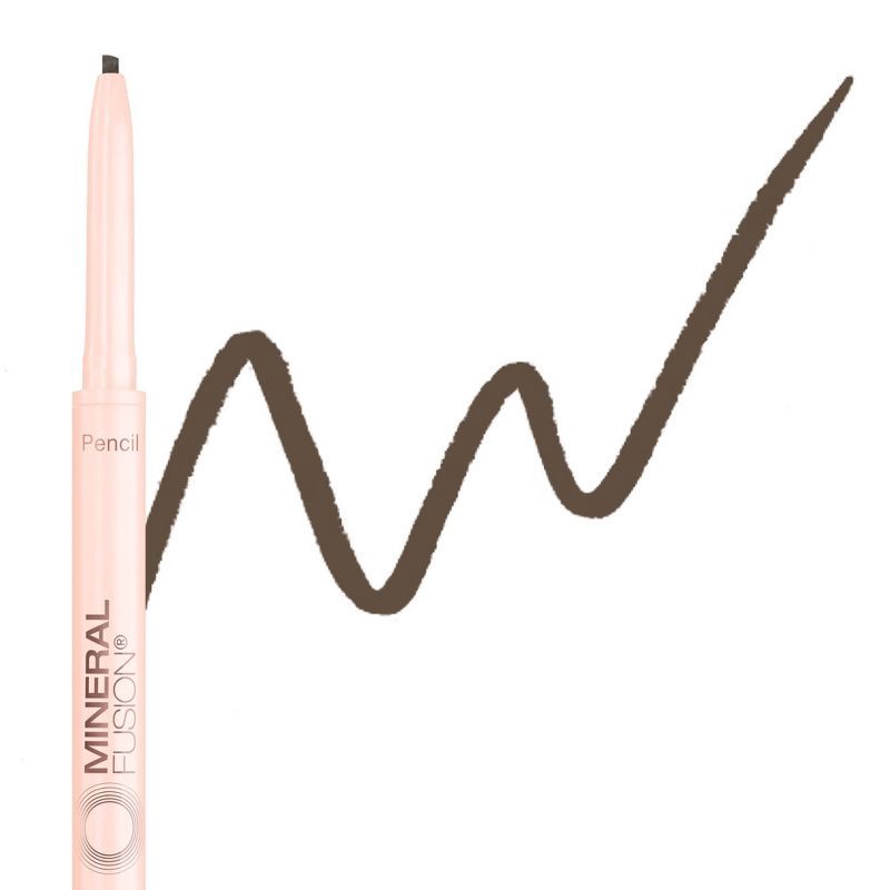slide 2 of 5, Mineral Fusion Dual Ended Retractable Eyebrow Pencil - Dark Brown - 0.003oz, 0.003 oz