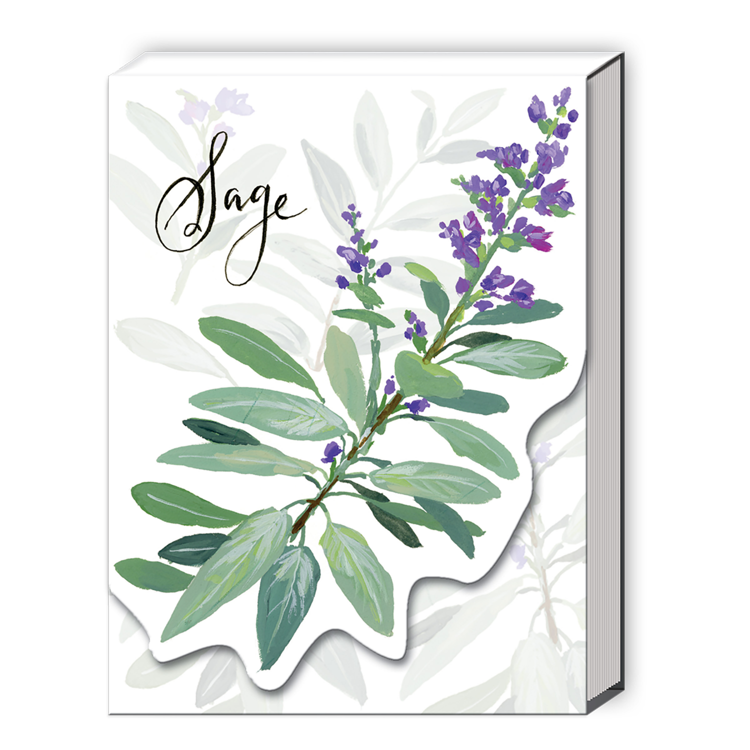 slide 1 of 1, Punch Studio Notepad Grown Sage, 1 ct