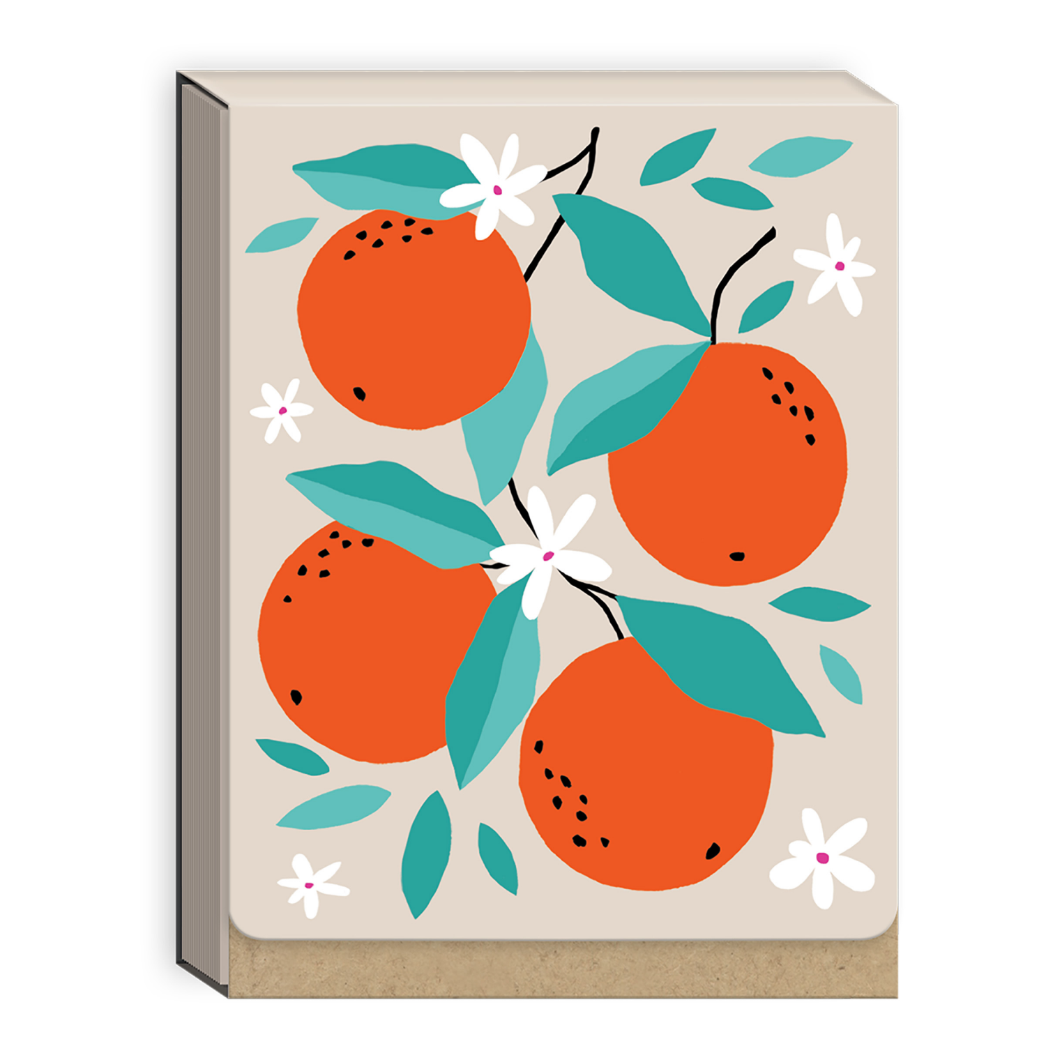 slide 1 of 1, Punch Studio Notepad Fruit Market Oranges, 1 ct
