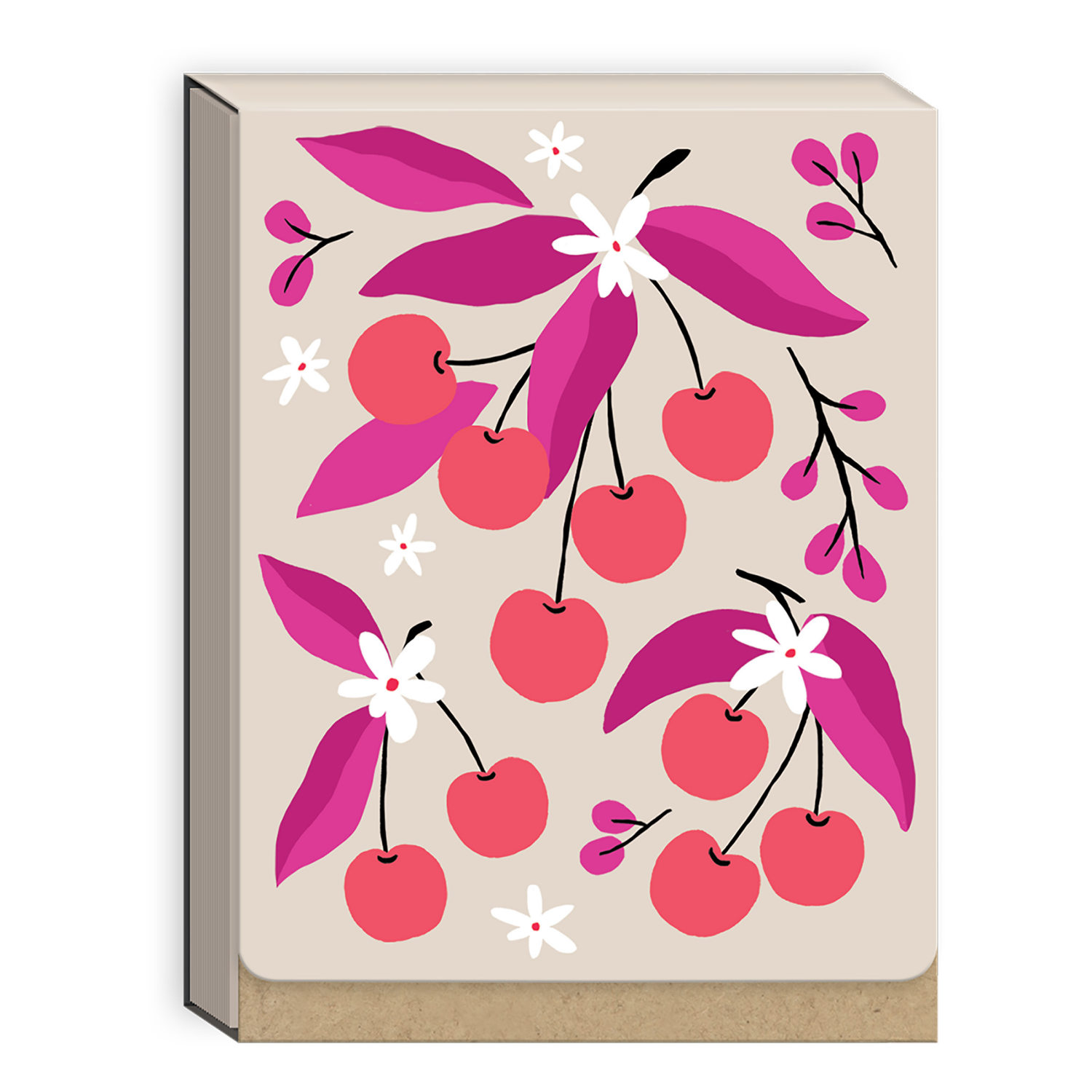slide 1 of 1, Punch Studio Notepad Fruit Market Cherry, 1 ct