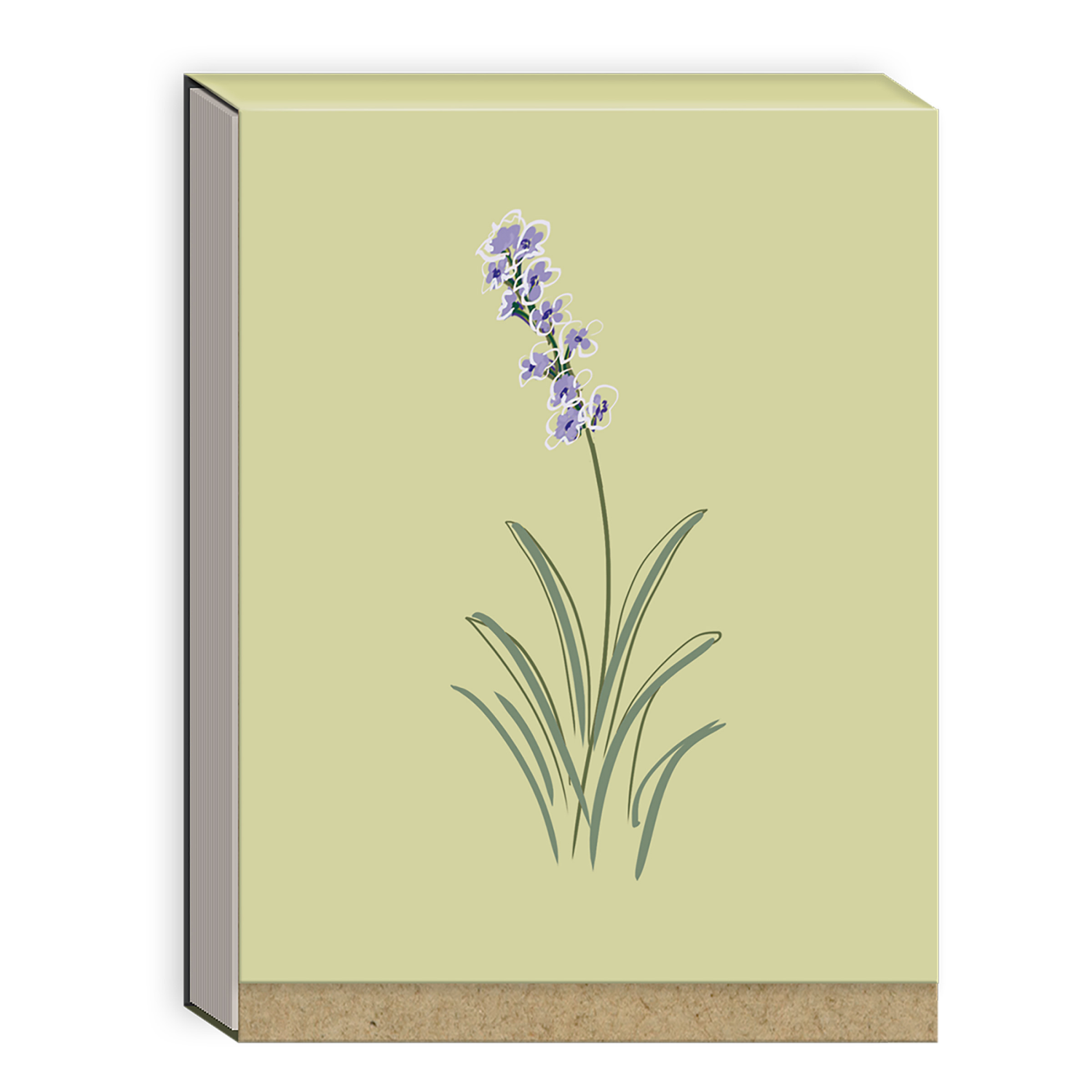 slide 1 of 1, Punch Studio Notepad Floral Light Green, 1 ct