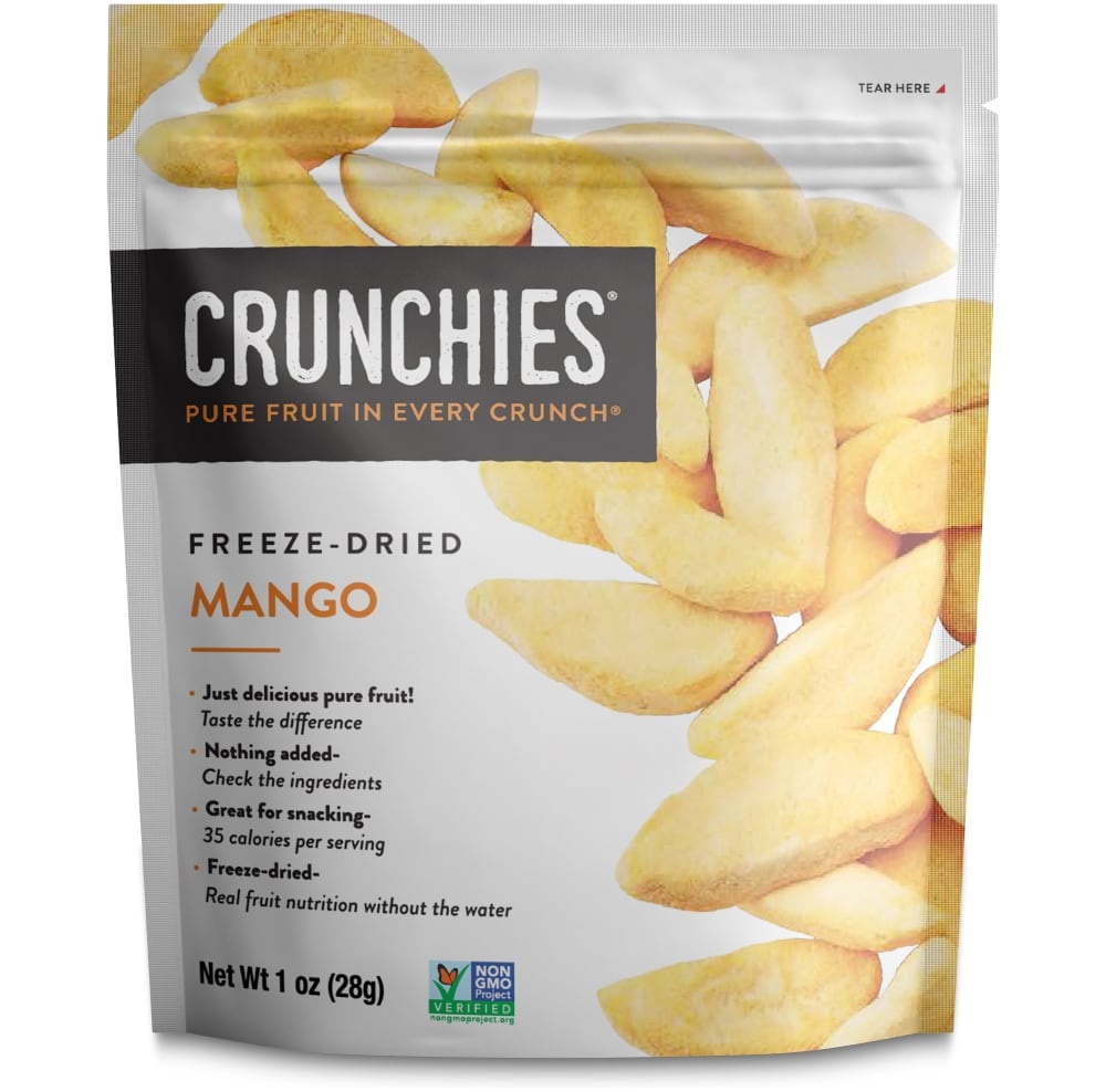 slide 1 of 1, Crunchies Freeze-Dried Mango, 1 oz