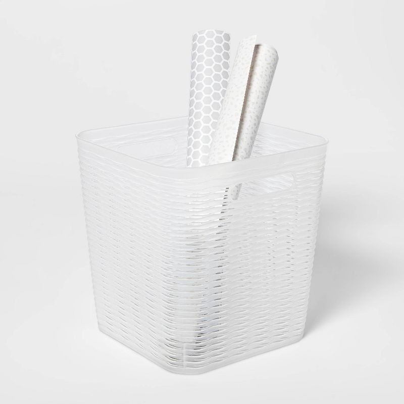 slide 3 of 4, Wave 11" Cube Storage Bin Translucent - Brightroom, 1 ct