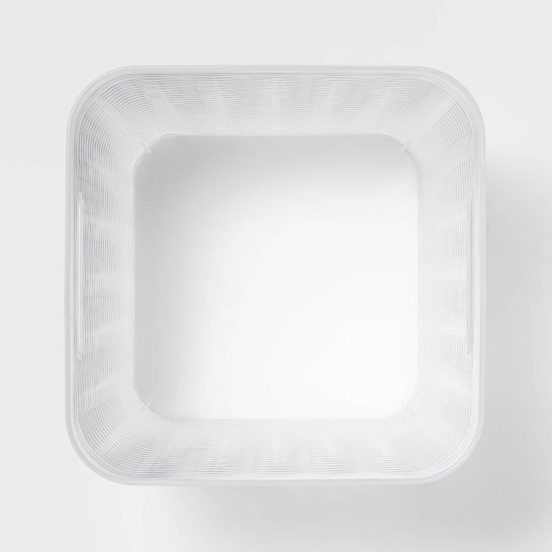 slide 4 of 4, Wave 11" Cube Storage Bin Translucent - Brightroom, 1 ct