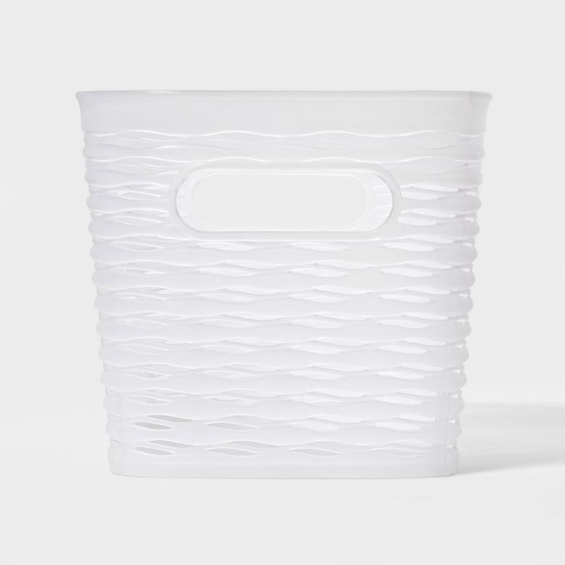 slide 1 of 4, Wave Narrow Medium Storage Bin Translucent - Brightroom™, 1 ct